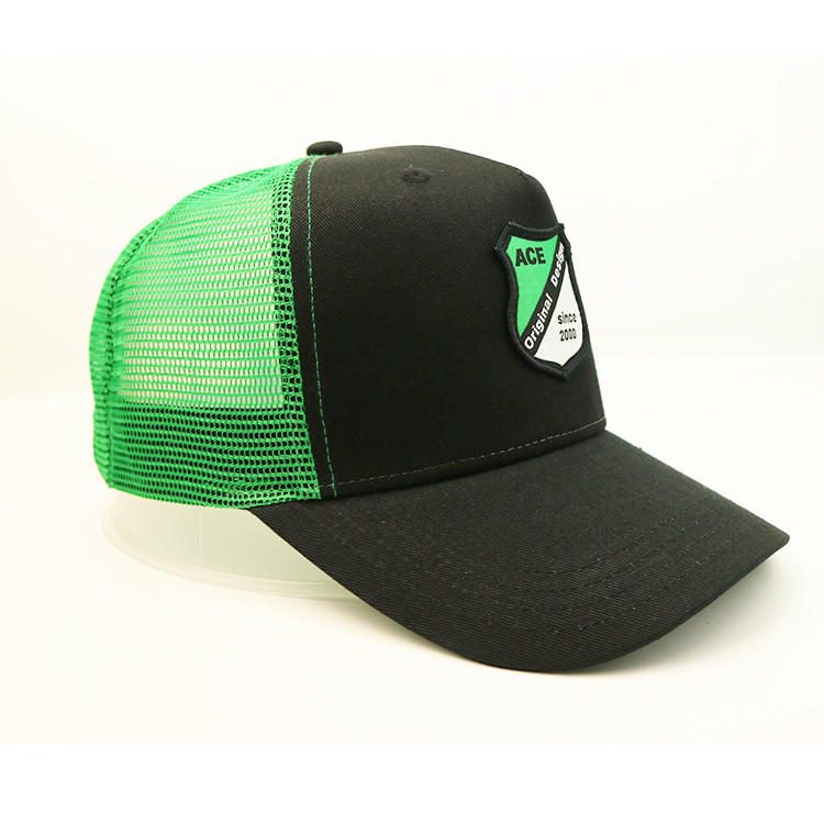 ACE solid mesh classic trucker cap free sample for beauty