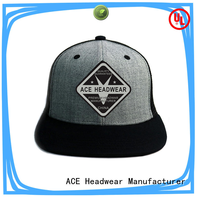 ACE mesh trucker caps embroidery customization for fashion