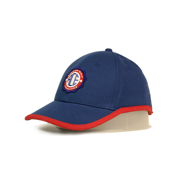 Wholesale custom blank  navy blue dry fit baseball cap with patch embroidery logo