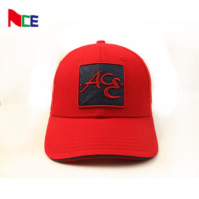 ACE 3d custom embroidered baseball cap hats cheap  red structured baseball  caps for women girls,casquette homme caps