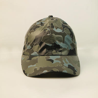 Camouflage Classic Style Baseball Cap All Cotton Made Adjustable Fits Men Women Low Profile Black Hat Unconstructed Dad