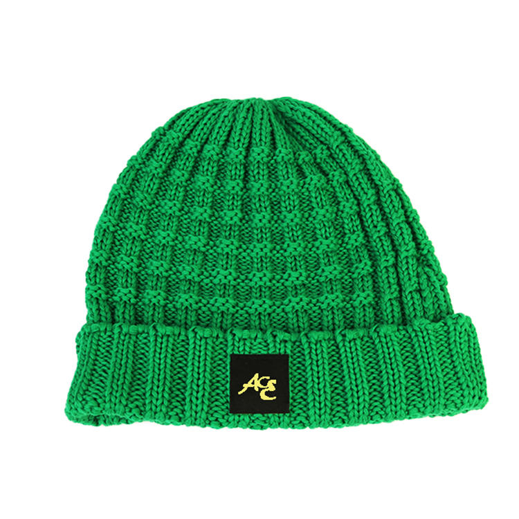 Hot Sales ACE Men Women Unisex Tag Embroidery Knitted Colorful Soft Ladies Bonnet Winter Skullies Beanies Cap Hat