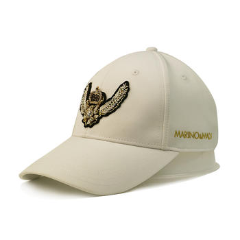 Hot Sales Female Male Solid Color Patch Embroidery Custom Logo Flat Embroidery on Side Panels with Metal Thread Metal Back Closure Hat Cap