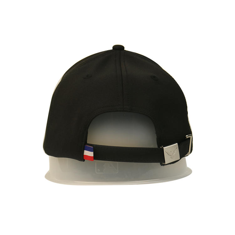 Fashionable Customize Design Black Decorative Embroidery Logo 6 Panel Baseball Sports Caps Hats