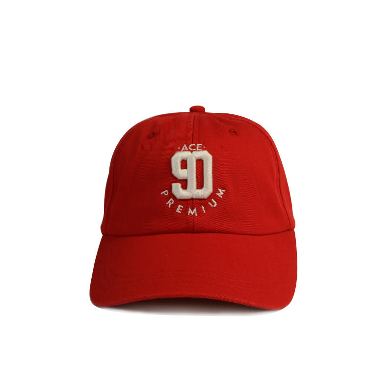 Ace Low Moq Custom Cotton Twill 6 Panel Unstructured Sports Hat Baseball Cap And Hats With 3d Embroidery Logo