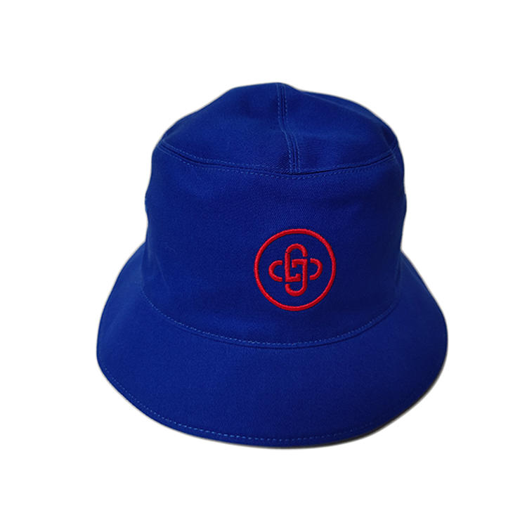 Ace Unisex Cotton Fabric Custom Flat Embroidery Logo Bucket Cap Fishing Cap Hat