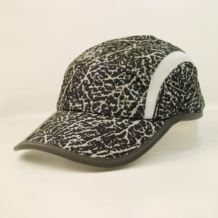 High Quality Blasting Cracks Breathable Adjustable With White Velcro Back Closure Sports Cap Hat