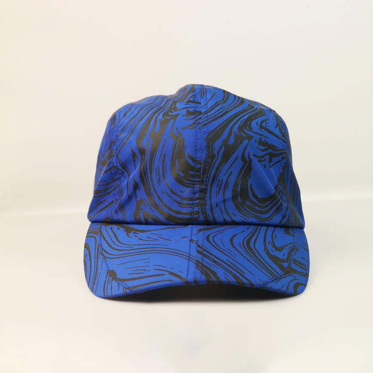 New Style Blue Solid Color Durable Elephant Print Baseball Sports Cap Hat