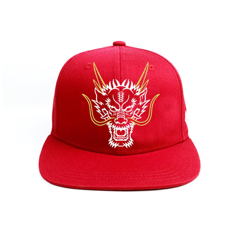 2020 Newest Fashion Snapback Cap Custom Dragon Pattern Hip Hop Hat And Cap With Embroidery Logo