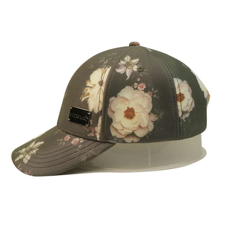 Ace Constructed 6 Panel Baseball Caps Custom Printing Black Cotton Hihop Cap For Women And Man Bsci
