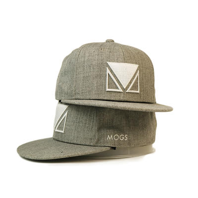 Blank Plain Grey 6panel Custom Made3d Embroidery Logo Snapback Hats Caps