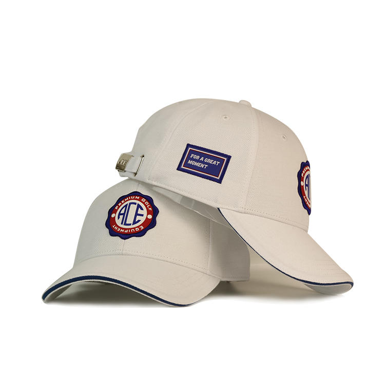 High Quality Custom Baseball Caps Rubber Patch Letter Sport Cap Hip Hop Casual Men Women White Hat Bsci