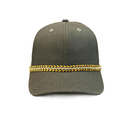 New Style ACE Unisex Creative Custom Embroidery Design Chain Strip Baseball Long Brim Cap Hat