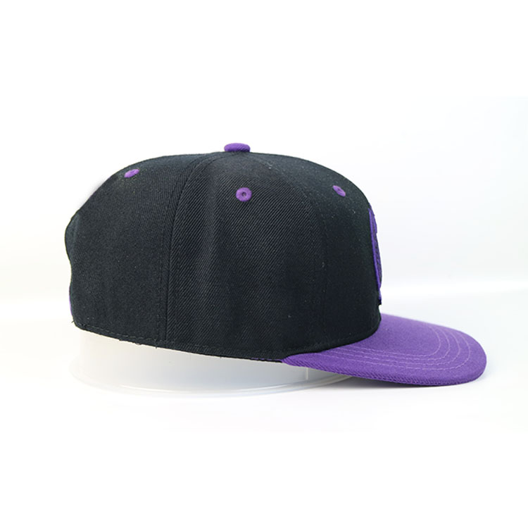 5 Panel High Crown Snapback Hats Custom Logo Flat Brim Hip-Hop Cap Bsci