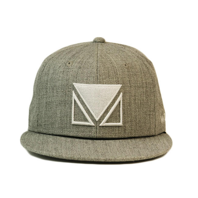 High quality custom logo flat embroidery snapback flat brim cap hat