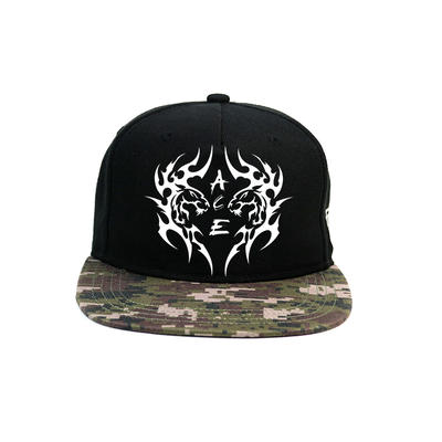 Custom flat brim hip hop cap snapback cap with special printing
