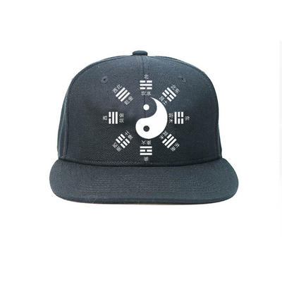 Customized design rubber printing Tai Ji Sports snapback Hats Caps
