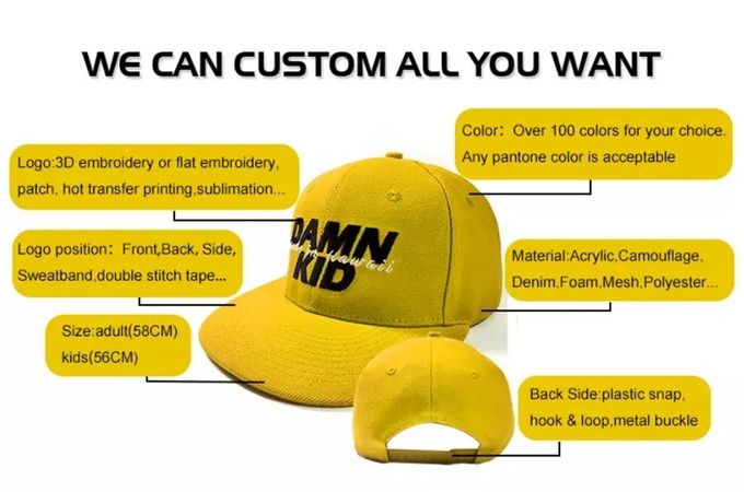 on-sale cool snapback hats 3d free sample for fashion-3