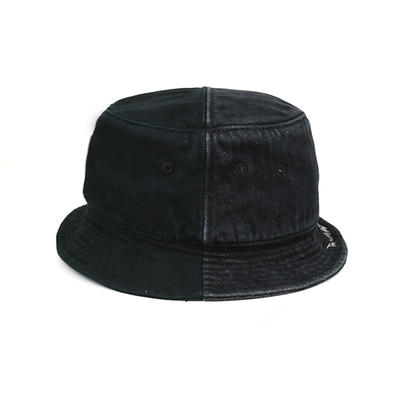 Custom design blank black demin summer fisherman bucket hats caps