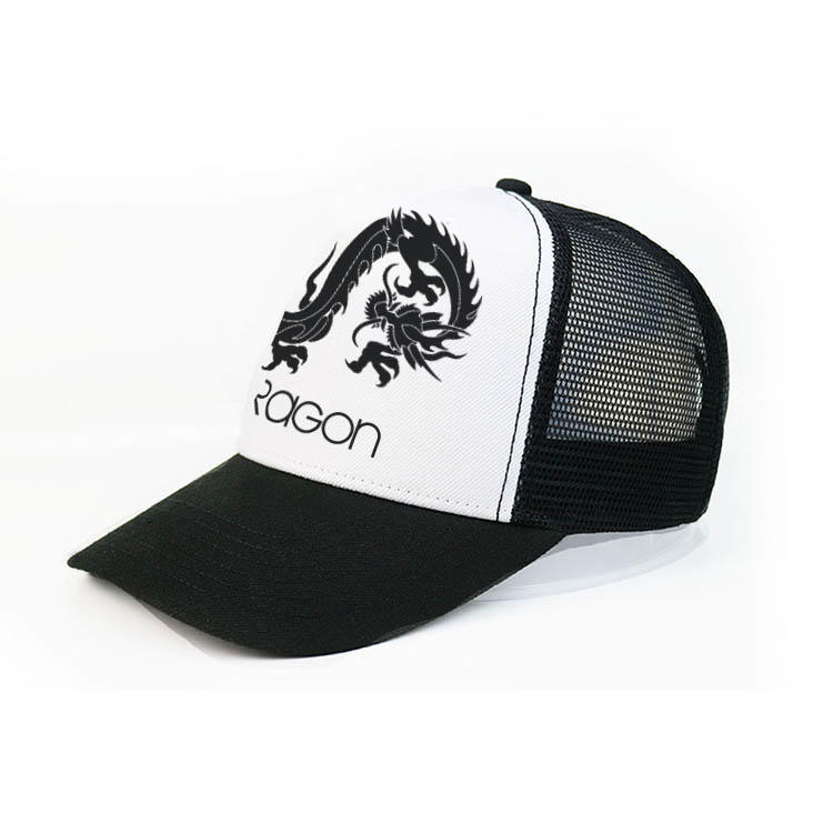 Chinese Style Custom Adult Cotton Logo printing  5panel Foam Mesh Trucker Hats