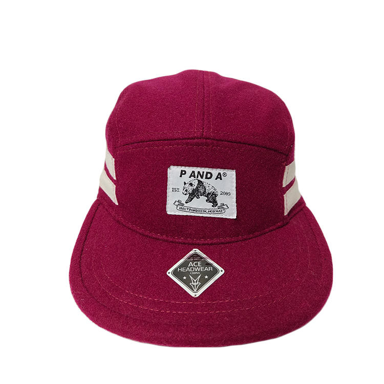 ACE High Quality Custom Logo Flat Brim Camper Hat Cap