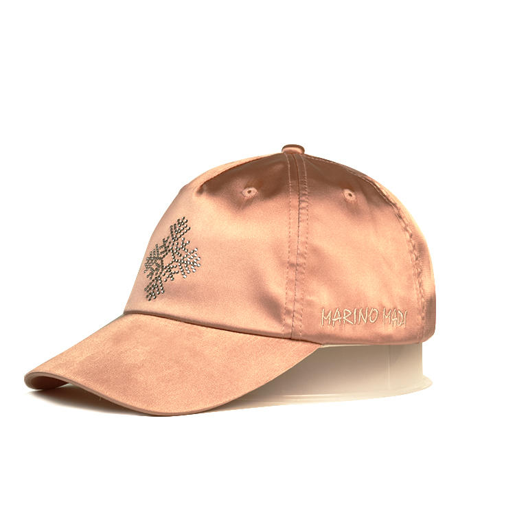 Special Silk Breathable Snow Rhinestone Pink Women Sports Baseball Hats
