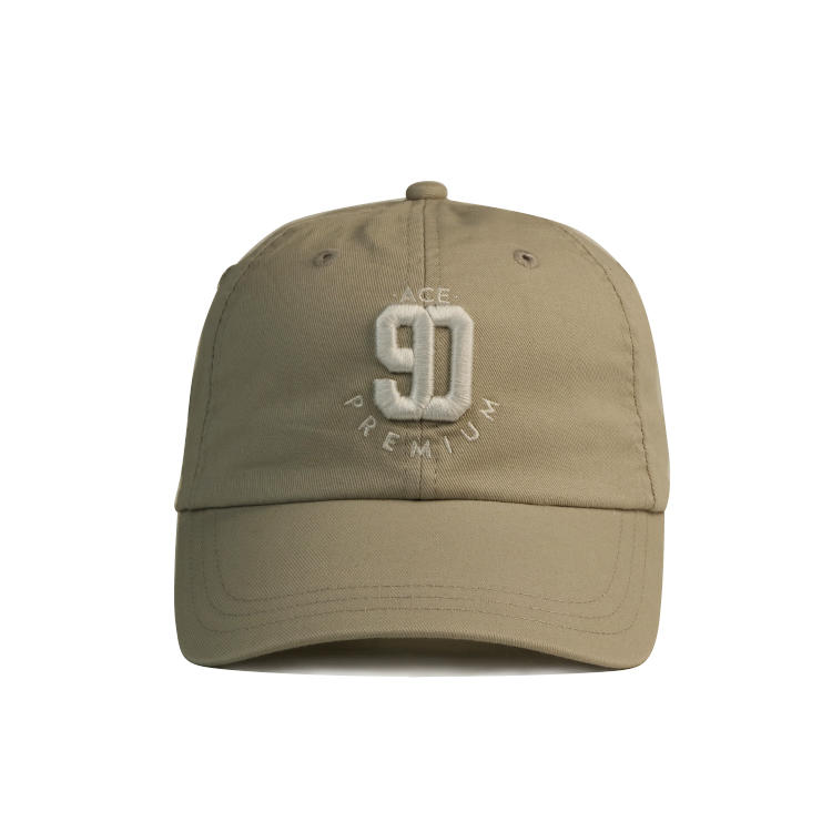 Custom embroidery logo solid color curve brim baseball cap hat with metal back closure