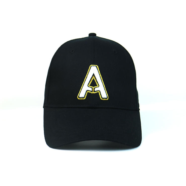 High quality custom logo A style baseball curve brim cap