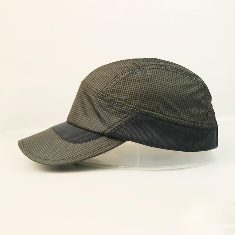 Dark Grey Soft Dry Running Fit Unstructured Mens Golf Sports Baseball Cap Hat