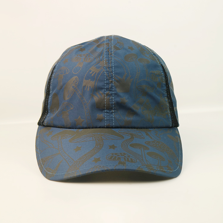 6 Panel Unstructured Printed Baseball Army Military Hats And Caps