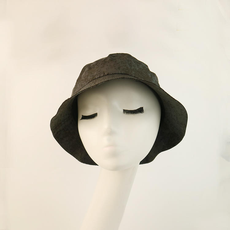 Custom Unisex Wide Brim Sun Logo Boonie Summer Protection Black Fisherman Bucket Hat
