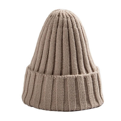 Female MenUnisex Cotton Blends Solid Warm Soft HIP HOP Knitted Hats Winter Caps Hat