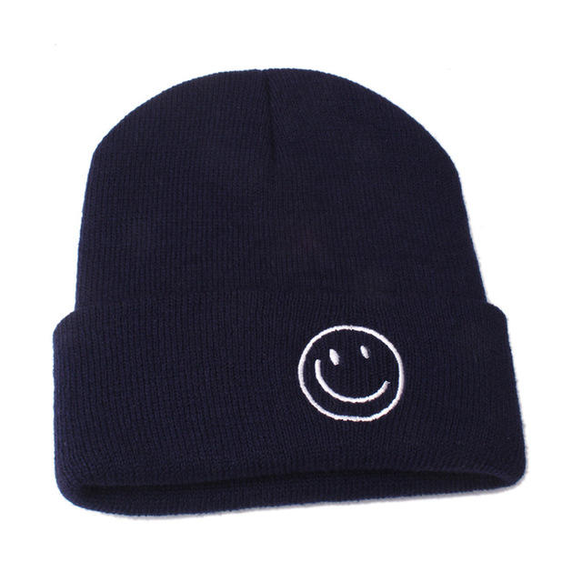 Smile knitting Beanie hat For Children Girls And Boys Candy Color Winter Baby Kids Hat