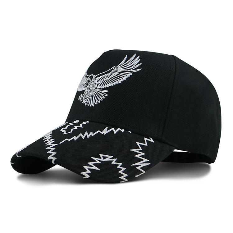 Custom Embroidery Logo Structured Baseball Cap Sports Hat With Metal Buckle