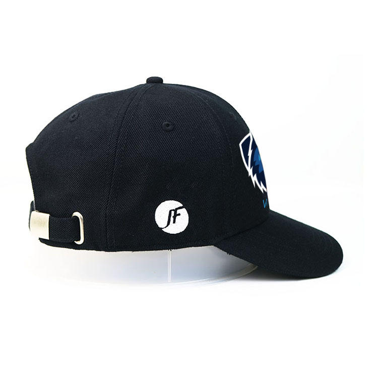 Hot sale custom design silk printing wolf ACE logo baseball caps hats