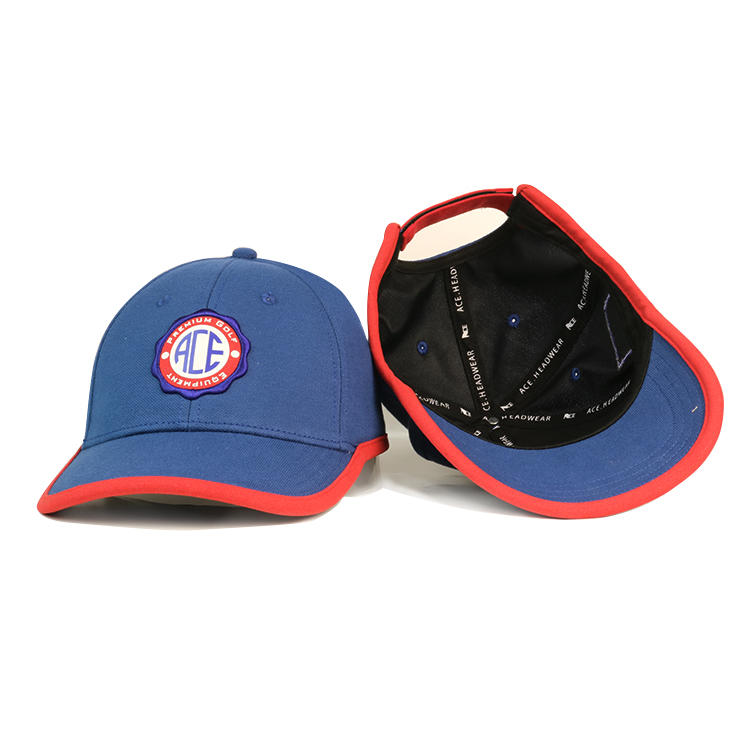 ACE Headwear custom design rubber patch logo baseball cap