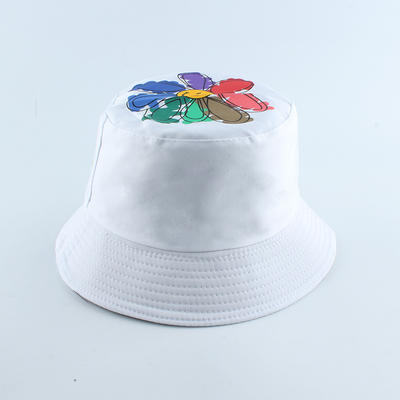 Women Female Fishing Hats Little Daisies Flower Reversible Bucket Hat Sunscreen Sun Cap