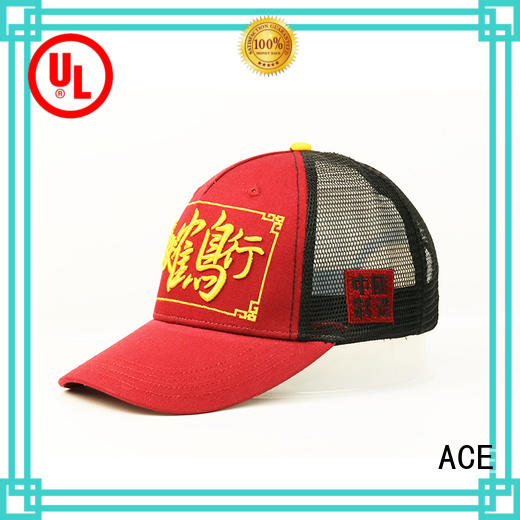 ACE logo womens trucker cap buy now for fashion