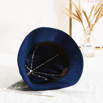 wholesale navy blue custom logo warm winter thick bucket hats