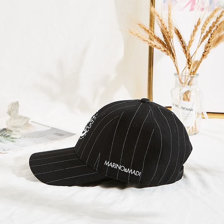 Customised Design printing logo  Caps Hats Black Baseball Caps with metal buckle