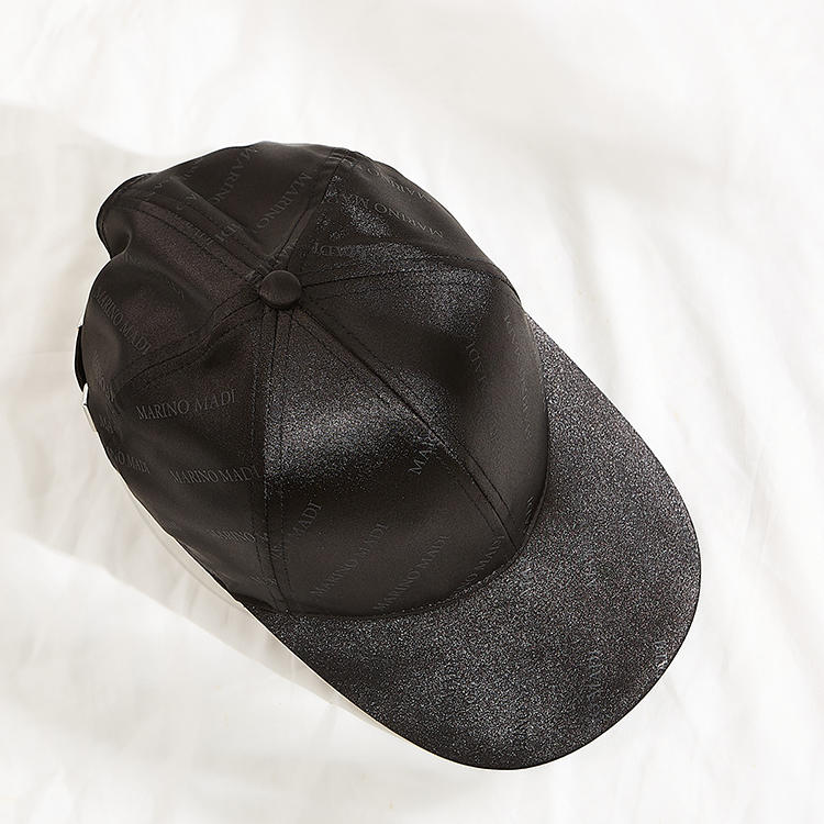 Customized Classic Black Cotton digital printing Baseball Cap as gift