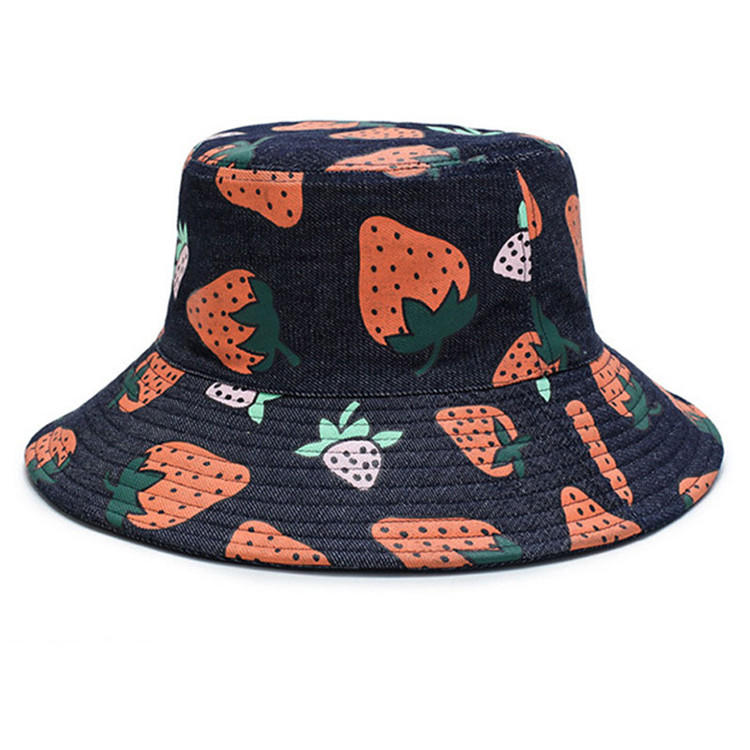Bucket Sun Hat Women Packable Fisherman Denim Floppy Hats