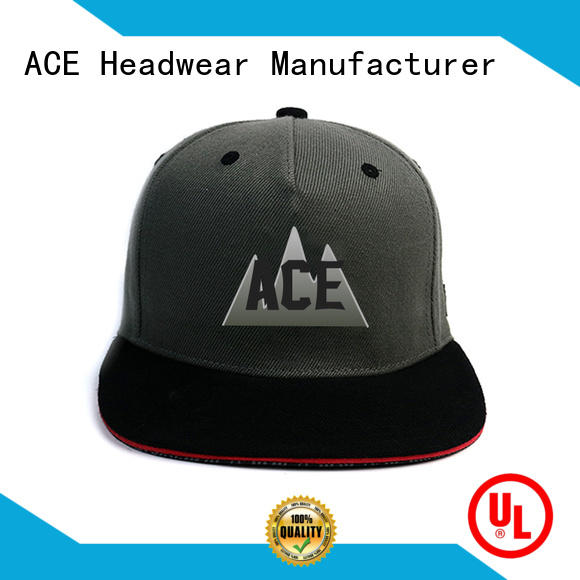 ACE color personalised snapback caps supplier for beauty