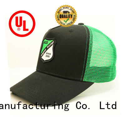 ACE caps black trucker cap supplier for fashion