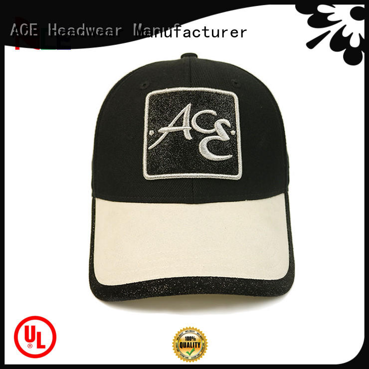 ACE cotton fitted baseball caps bulk production for beauty