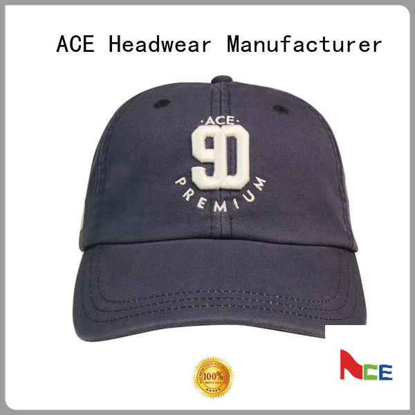 ACE durable blank baseball caps supplier for fashion