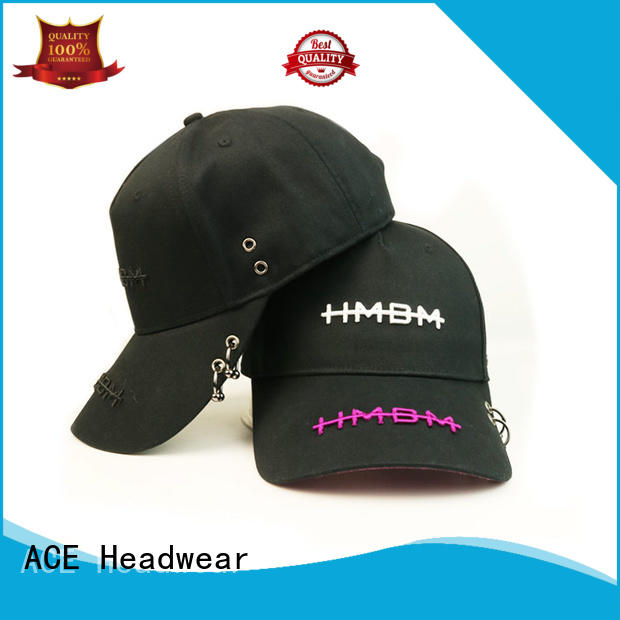 ACE high-quality black baseball cap mens ODM for baseball fans