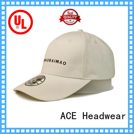 ACE unisex green baseball cap OEM for fashion