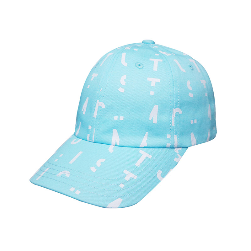 Customized Sky Blue Printing Dad hat
