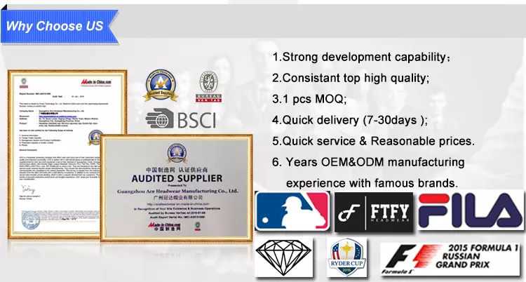 ACE plain sports baseball cap supplier for baseball fans